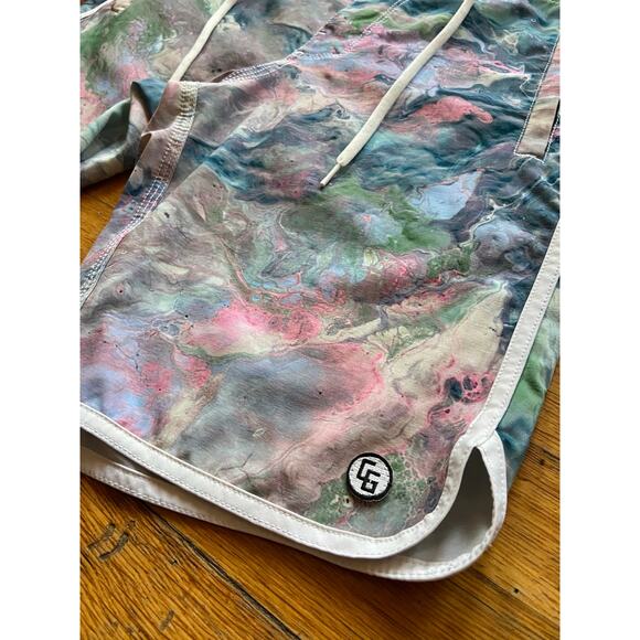 CG HABITATS OG Athletic Fit 309 Pink/Blue Boardshorts Mens sz 28 - Picture 5 of 12